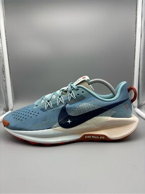 Nike | Pegasus Trail 5 Running Shoes - Blue Orange ; Mens 9